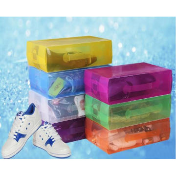 China Caja de plástico para zapatos (caja de zapatos de PVC)